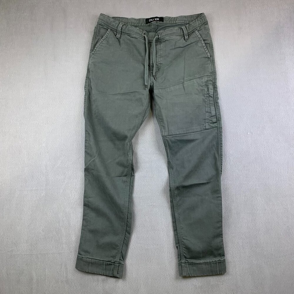 DU/ER Mens Pants 33 Gray N2X Slim Fit No Sweat Jogger Tapered Performance 33x27